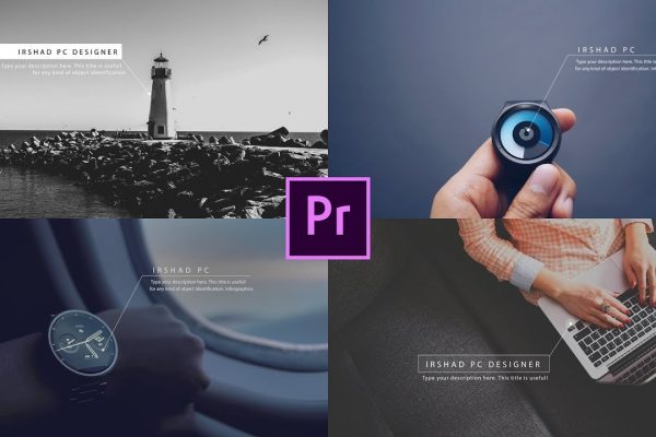 5 free Call Out Titles Mogrt for Premiere Pro