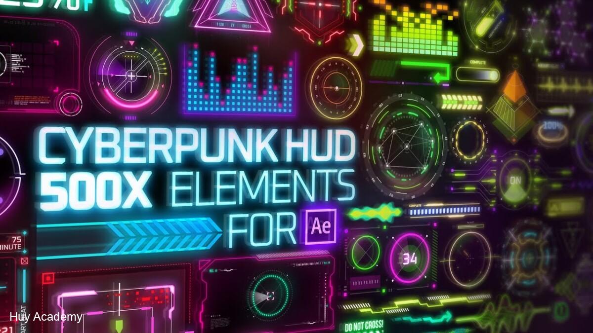 cyberpunk hud elements