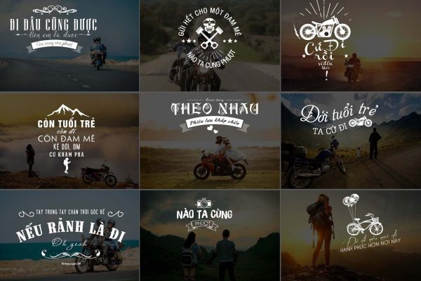Typography photoshop dành cho ghép ảnh chủ đề phượt