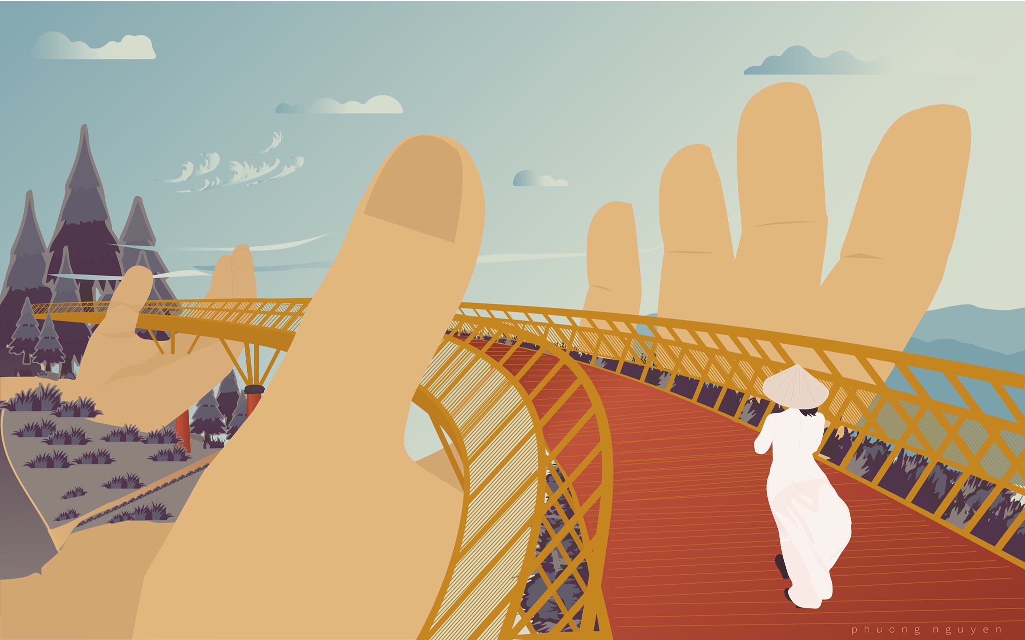 vector bà nà hill đà nẵng