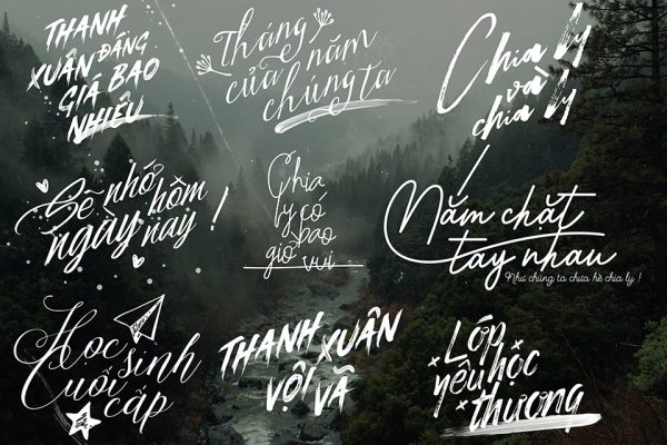 Typography dành cho ảnh kỷ yếu file psd